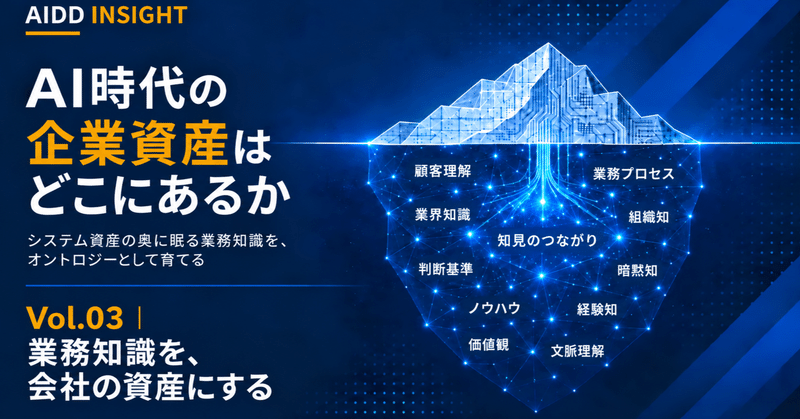 Vol.03|業務知識を、会社の資産にする——AI時代の企業資産はどこにあるか
